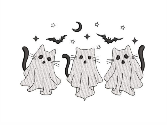 Cat Ghost: A Spooky-Chic Embroidery Design Review