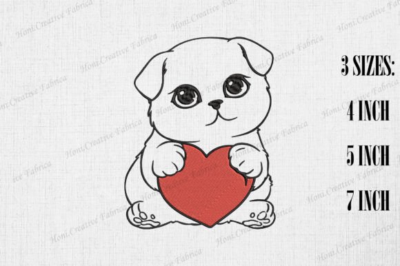 Cute Cat with Heart Valentine’s Day Design Review