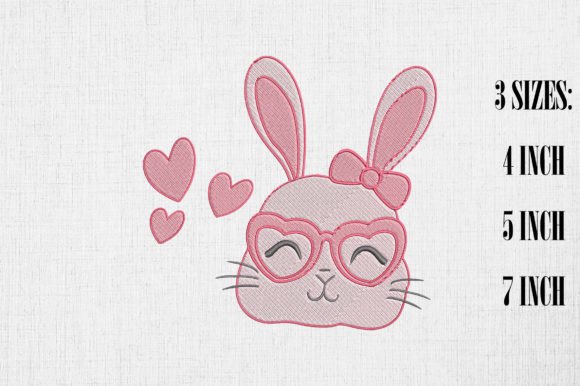 Cute Pink Rabbit Valentine Embroidery Review