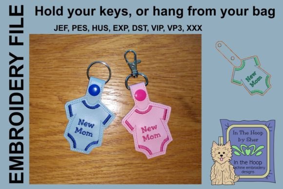 New Mom Key Fob: A Heartfelt Embroidery Review