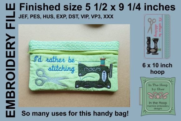 Review: Antique Sewing Machine Zipper Bag Design