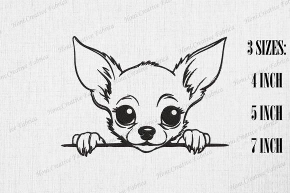 Review: Cute Chihuahua Dog Peeking Wall for Boutique Sweatshirts
