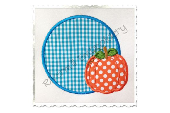 Reviewing the Applique Pumpkin Circle Frame Design